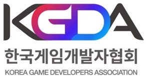 A logo of the korean game developers association.